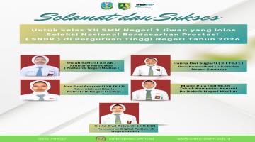 Lima siswi berprestasi dari SMK Negeri 1 Jiwan (SNBP)